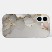 Coques Case-Mate iPhone Marbre neutre et or (Verso (horizontal))