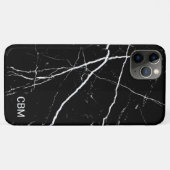 Coques Case-Mate iPhone Marbre Noir (Dos (Horizontal))