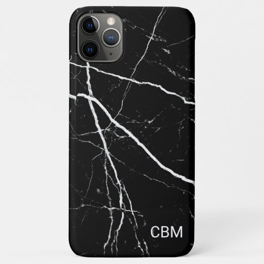 Coques Case-Mate iPhone Marbre Noir (Dos)