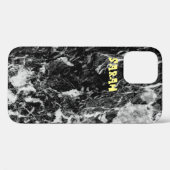 Coques Case-Mate iPhone Marbre noir blanc tendance (Verso (horizontal))
