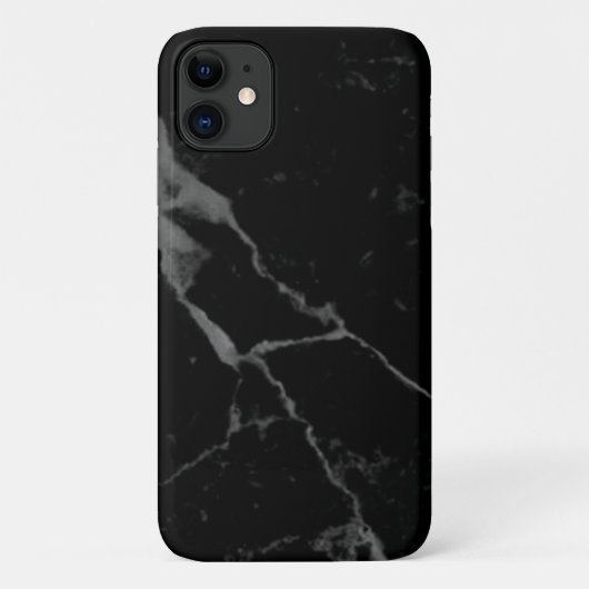 Coques Case-Mate iPhone marbre noir crack Coque-Mate à peine là (Dos)