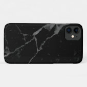 Coques Case-Mate iPhone marbre noir crack Coque-Mate à peine là (Dos (Horizontal))
