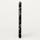 Coques Case-Mate iPhone Marbre noir du logo | de bouledogues de la Géorgie (Dos/Droite)