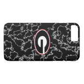 Coques Case-Mate iPhone Marbre noir du logo | de bouledogues de la Géorgie (Dos (Horizontal))