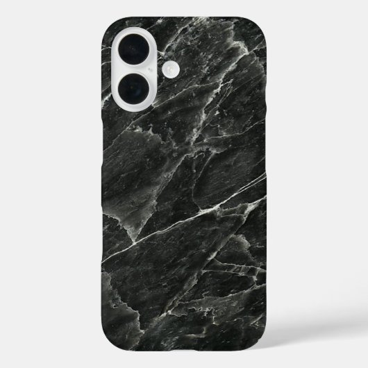 Coques Case-Mate iPhone Marbre noir élégant (Verso)