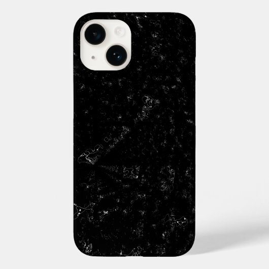 Coques Case-Mate iPhone Marbre Noir Élégant (Verso)