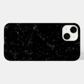 Coques Case-Mate iPhone Marbre Noir Élégant (Verso (horizontal))