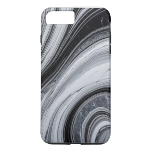 Case-Mate iPhone Case Marbre noir et blanc abstrait