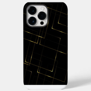 Coque Pour Pour iPhone 14 Pro Max Marbre noir et or élégant
