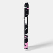 Coques Case-Mate iPhone Marbre noir et rose (Verso / Droite)