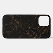 Coques Case-Mate iPhone Marbre noir luxueux : Texture élégante (Verso (horizontal))