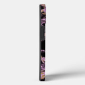 Coques Case-Mate iPhone Marbre noir moderne Nom personnalisé Monogramme (Verso / Droite)