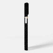 Coques Case-Mate iPhone Marbre noir Parties scintillant or (Verso / Droite)