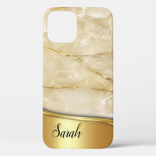 Coques Case-Mate iPhone Marbre or cool tendance (Verso)