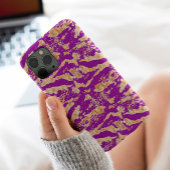 Coques Case-Mate iPhone Marbre or élégant Chic violet esthétique