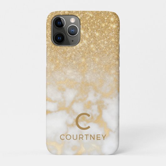 Coques Case-Mate iPhone Marbre Or Moderne (Dos)