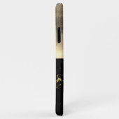 Coques Case-Mate iPhone Marbre Or Noir Luxe Nom (Dos/Droite)