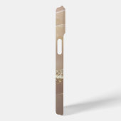 Coques Case-Mate iPhone Marbre or rose gold pailleté monogramme (Verso / Droite)