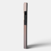 Coques Case-Mate iPhone Marbre or rose gold pailleté monogramme (Verso / Gauche)