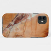 Coques Case-Mate iPhone Marbre orange rouge et blanc (Dos (Horizontal))