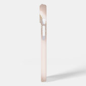 Coques Case-Mate iPhone Marbre Pailleté Or Rose Élégant Chic (Verso / Gauche)