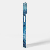 Coques Case-Mate iPhone Marbre plume de paon bleu violet sarcelle (Verso / Droite)