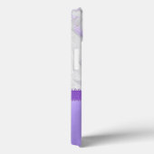 Coques Case-Mate iPhone Marbré pourpre et blanc (Verso / Droite)