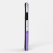 Coques Case-Mate iPhone Marbré pourpre et blanc (Dos/Droite)