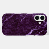 Coques Case-Mate iPhone Marbre pourpre foncé (Verso (horizontal))