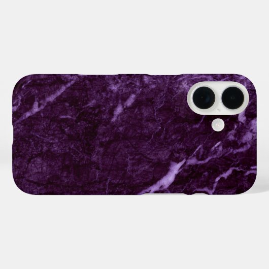Coques Case-Mate iPhone Marbre pourpre foncé (Verso (horizontal))