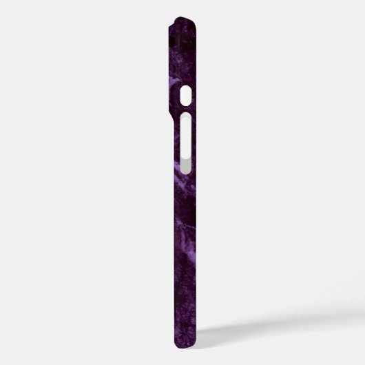 Coques Case-Mate iPhone Marbre pourpre foncé (Verso / Gauche)