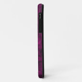 Coques Case-Mate iPhone Marbre pourpre personnalisé moderne (Dos/Gauche)
