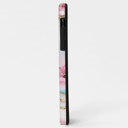 Coques Case-Mate iPhone Marbre rose clair Agate Collection populaire (Dos/Gauche)