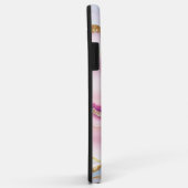 Coques Case-Mate iPhone Marbre rose clair Agate Collection tendance (Dos/Droite)
