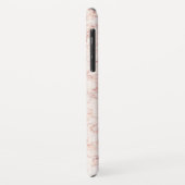Coques Case-Mate iPhone Marbre rose élégant (Dos/Gauche)