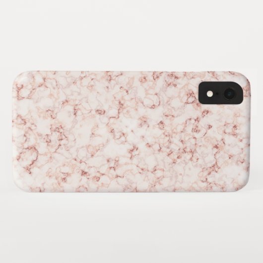Coques Case-Mate iPhone Marbre rose élégant (Dos (Horizontal))