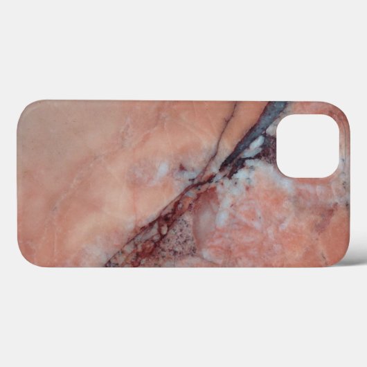 Coques Case-Mate iPhone Marbre rose Élégant Avec Faille (Verso (horizontal))