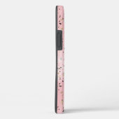Coques Case-Mate iPhone Marbre rose et or Terrazzo (Verso / Droite)