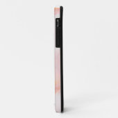 Coques Case-Mate iPhone Marbre rose féminin éthéré avec Monogramme (Dos/Gauche)