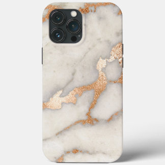 Case-Mate iPhone Case Marbre Rose Gold Strokes Pierre Or Abstrait
