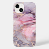 Coques Case-Mate iPhone marbre rose mignon gris élégant (Verso)