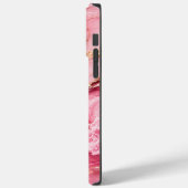 Coques Case-Mate iPhone Marbre Rose Océan Luxueux avec Veines Dorées (Verso / Gauche)