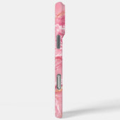 Coques Case-Mate iPhone Marbre Rose Océan Luxueux avec Veines Dorées (Verso / Droite)