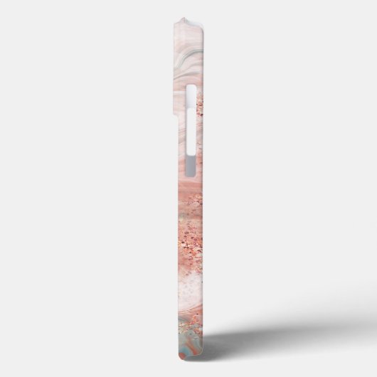 Coques Case-Mate iPhone Marbré rose or (Verso / Gauche)