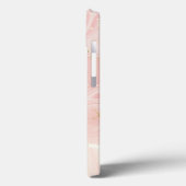Coques Case-Mate iPhone Marbre rose or customisé (Verso / Gauche)