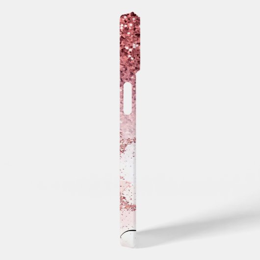 Coques Case-Mate iPhone Marbre rose Parties scintillant (Verso / Droite)
