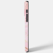 Coques Case-Mate iPhone Marbre Rose personnalisé (Verso / Gauche)