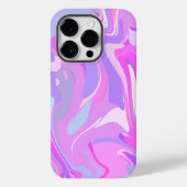 Coques Case-Mate iPhone Marbré rose violet Turquoise (Verso)