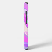 Coques Case-Mate iPhone Marbré rose violet Turquoise (Verso / Gauche)