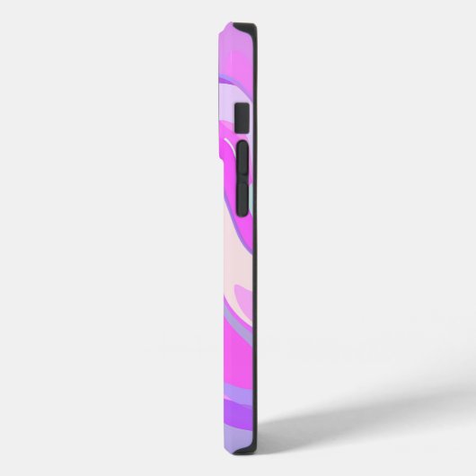 Coques Case-Mate iPhone Marbré rose violet Turquoise (Verso / Gauche)